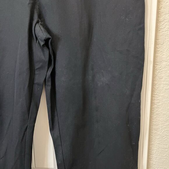 A New Day Black Stretch Crop Pull On Dress Work Trouser Pants Womens Size 10 - Picture 4 of 11